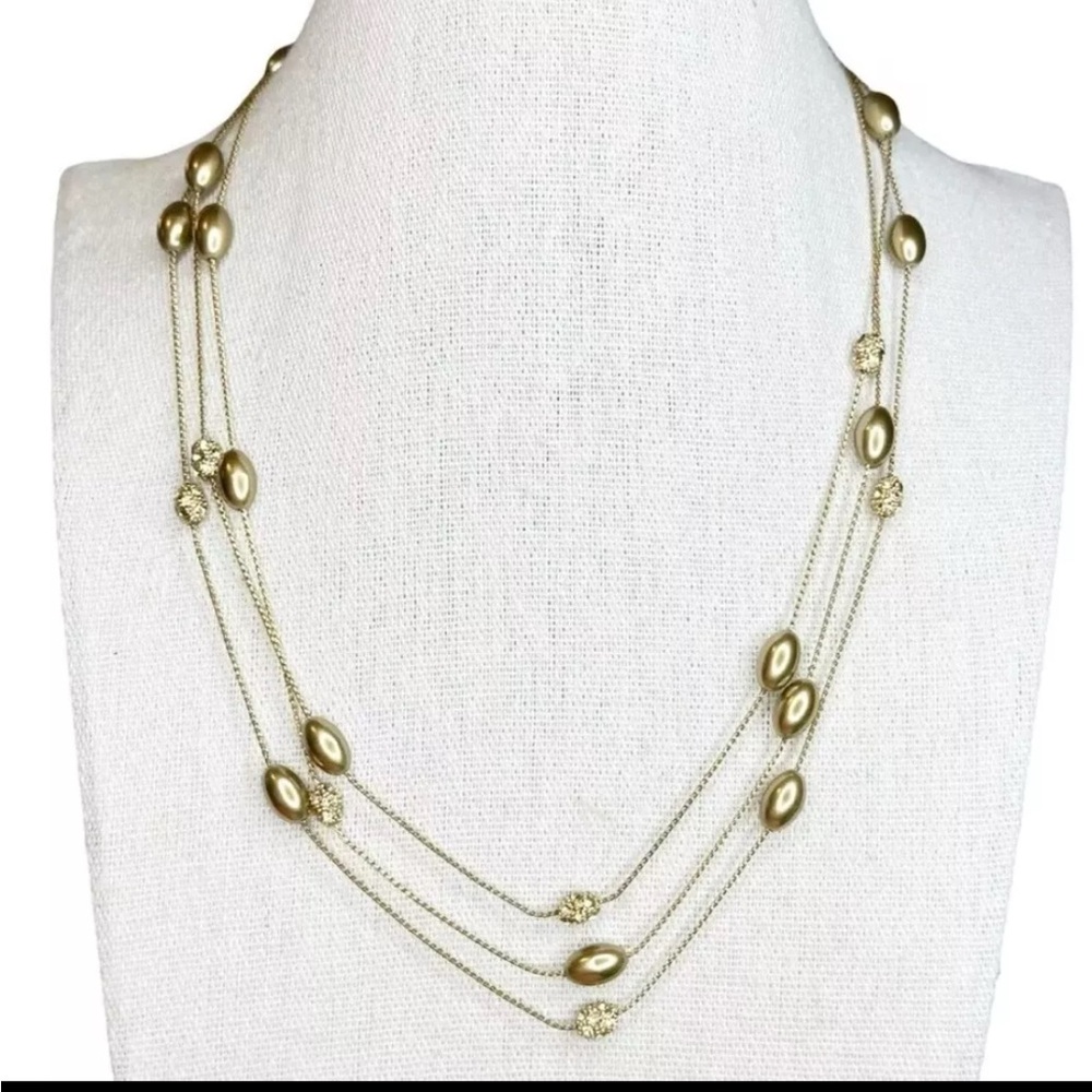 Elegant Gold Multi-Strand Necklace